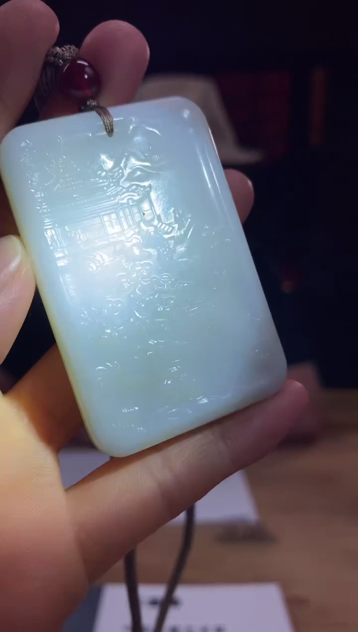 和田玉未镶嵌颈饰d750