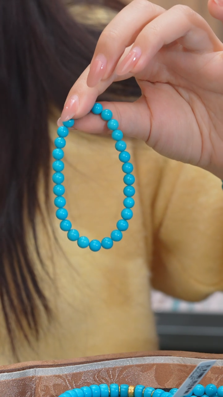 【闪购商品】绿松石手串未镶嵌美松 卡6@@N4333