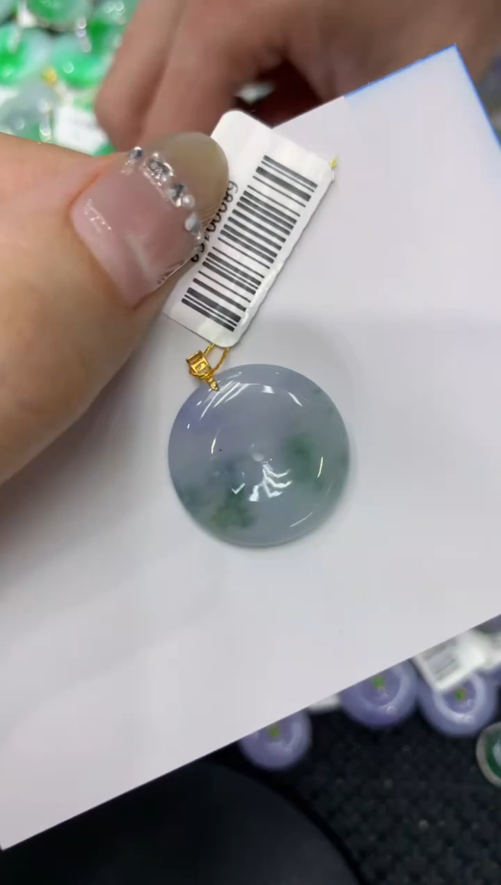 【闪购商品】翡翠颈饰18K金镶嵌222222222