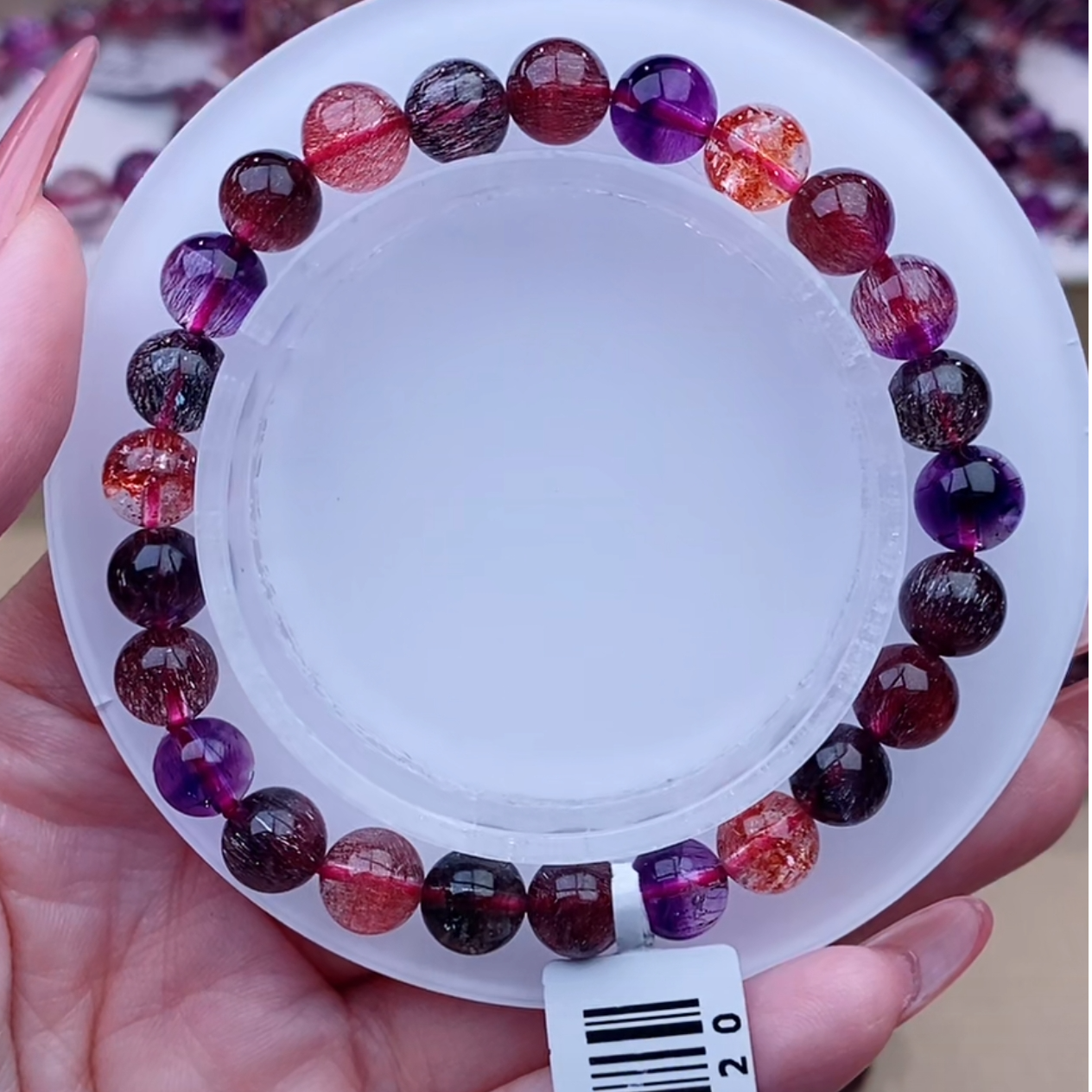 展麟珠宝黑加仑超七单圈（500-600）