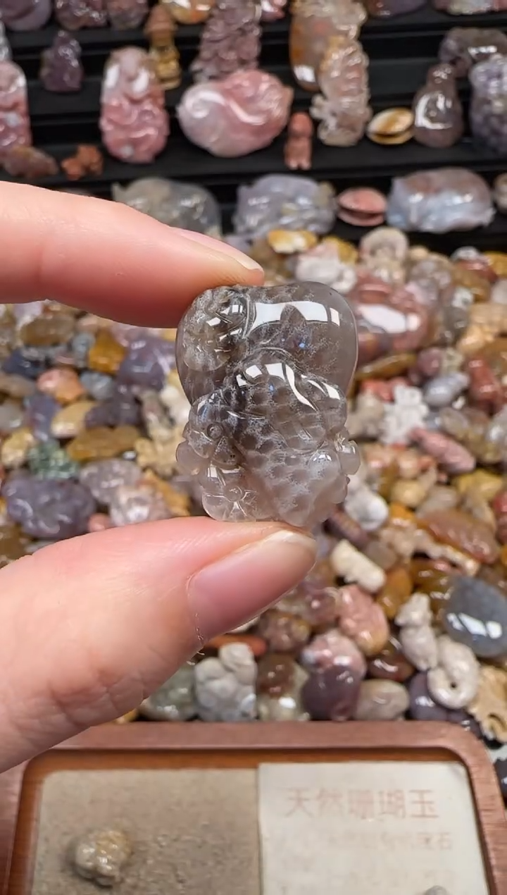 颈饰未镶嵌硅化珊瑚（珊瑚玉）394