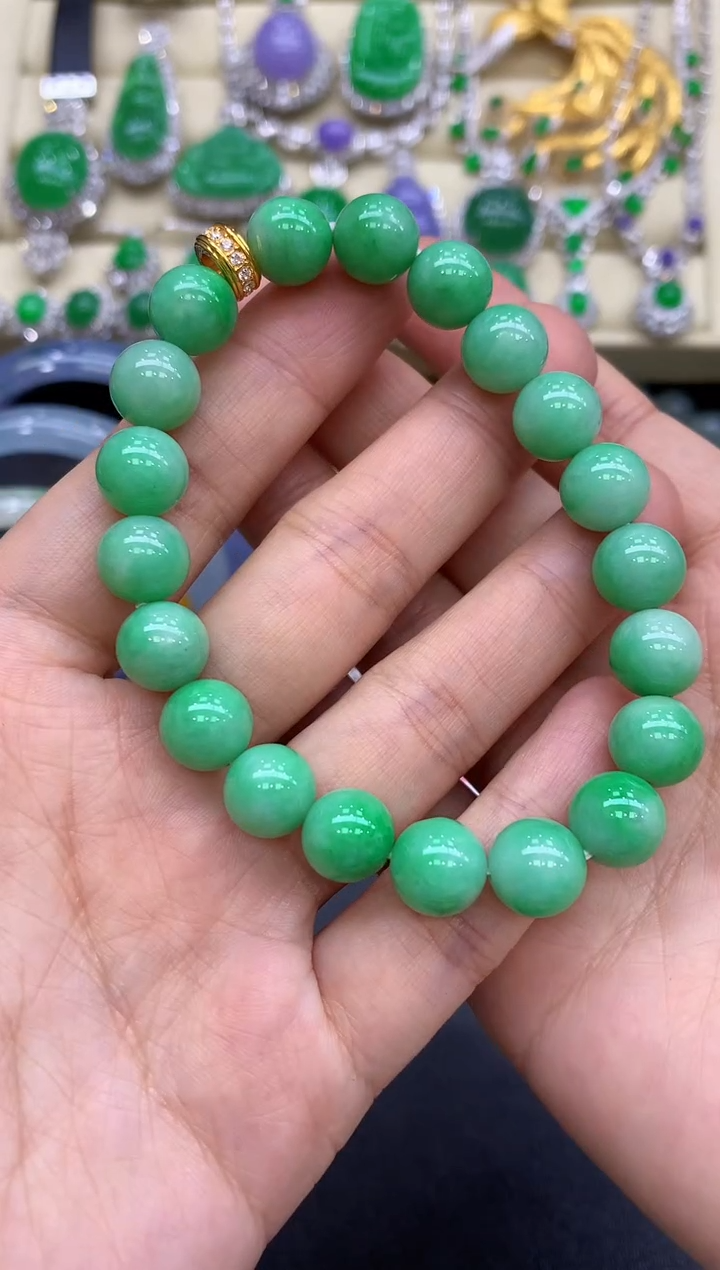 未镶嵌手串翡翠127-中国好珍宝