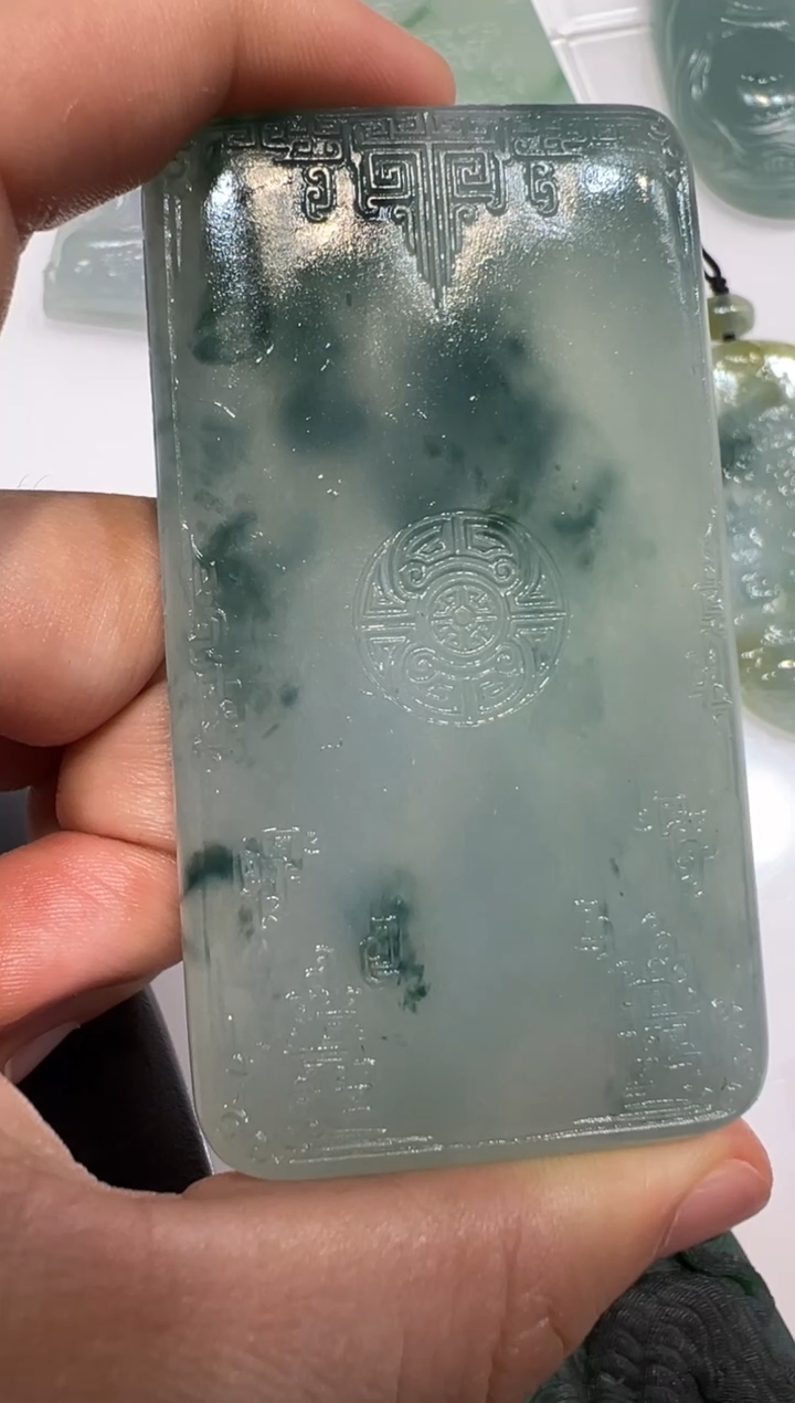 定制翡翠未镶嵌无事牌