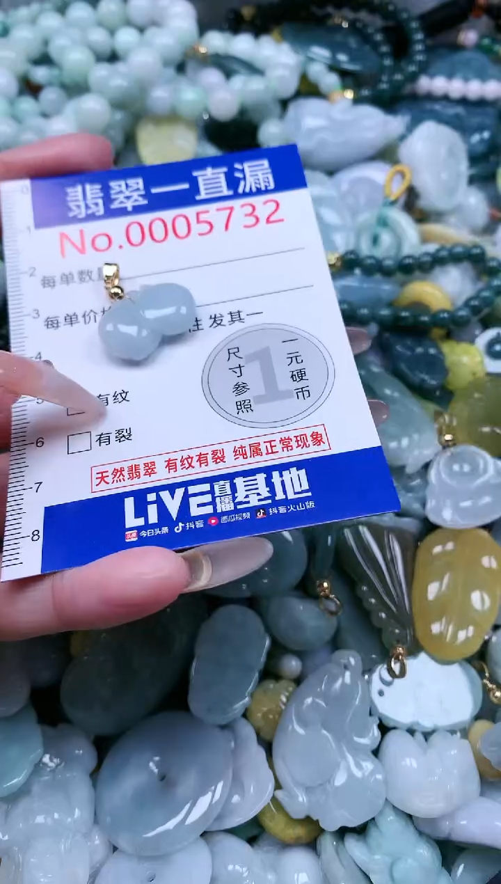 【闪购商品】翡翠吊坠(不含链)未镶嵌5732