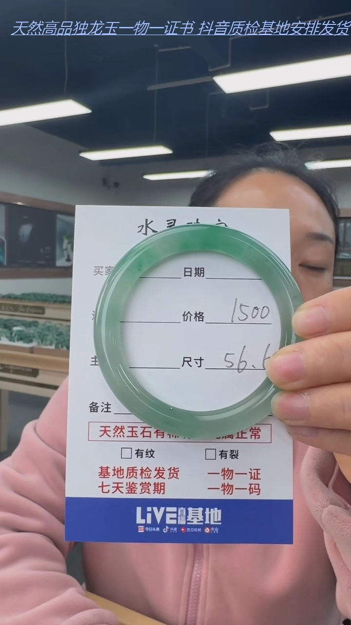 【闪购商品】石英质玉手镯未镶嵌天然独龙玉手镯圈口