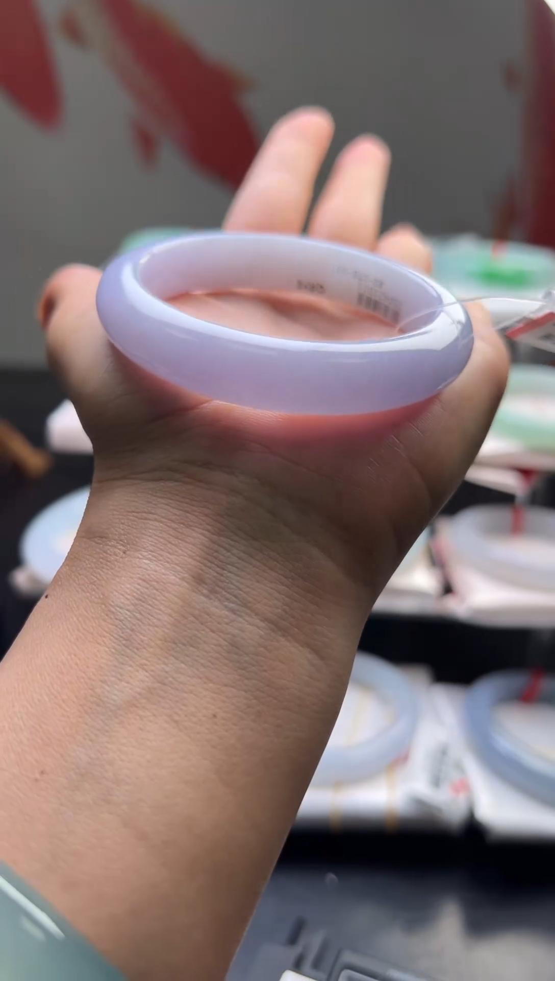 未镶嵌手镯翡翠翡翠手镯6 圈口56 57