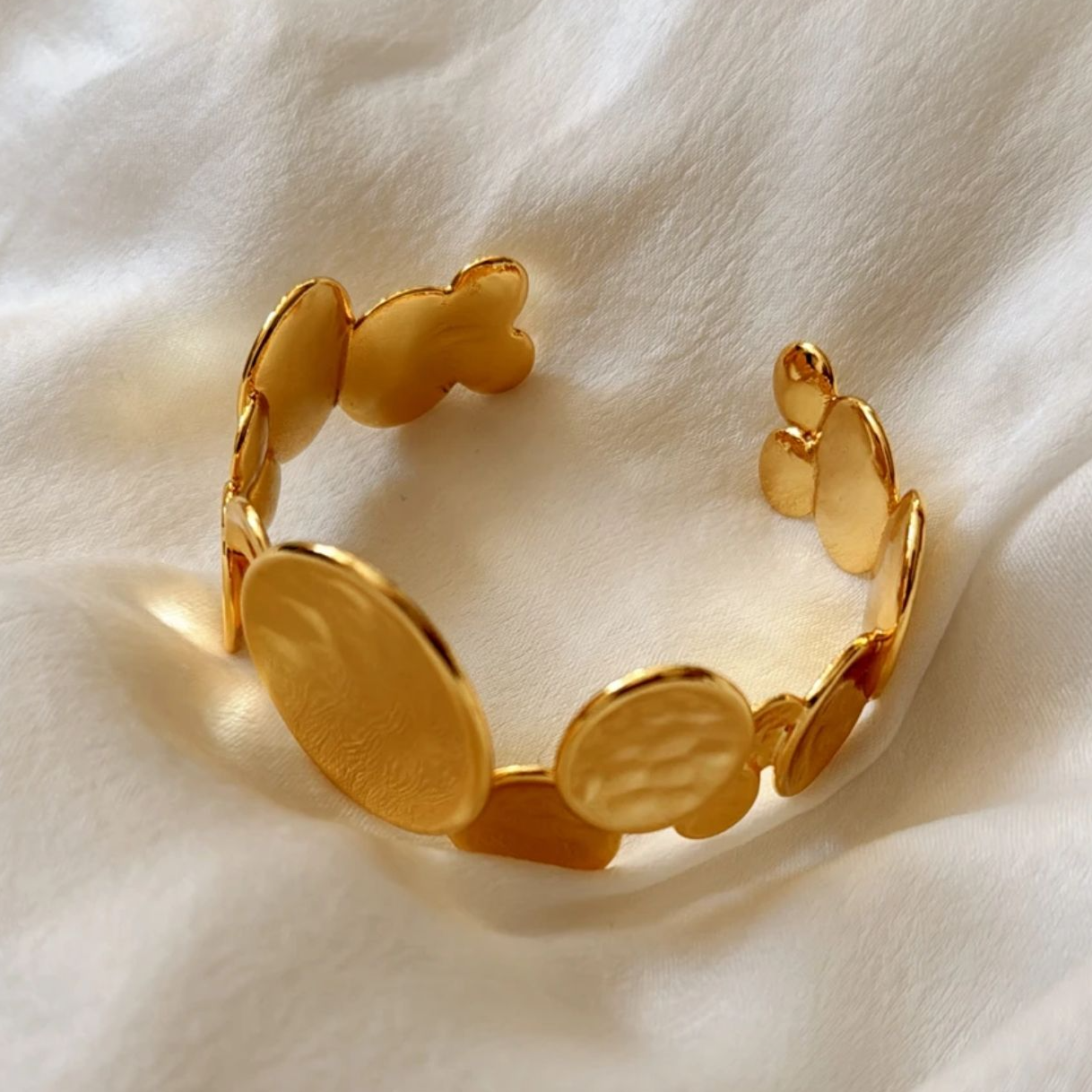 铜合金手镯 原创设计日韩女白色7号指环复古法式编织饰品