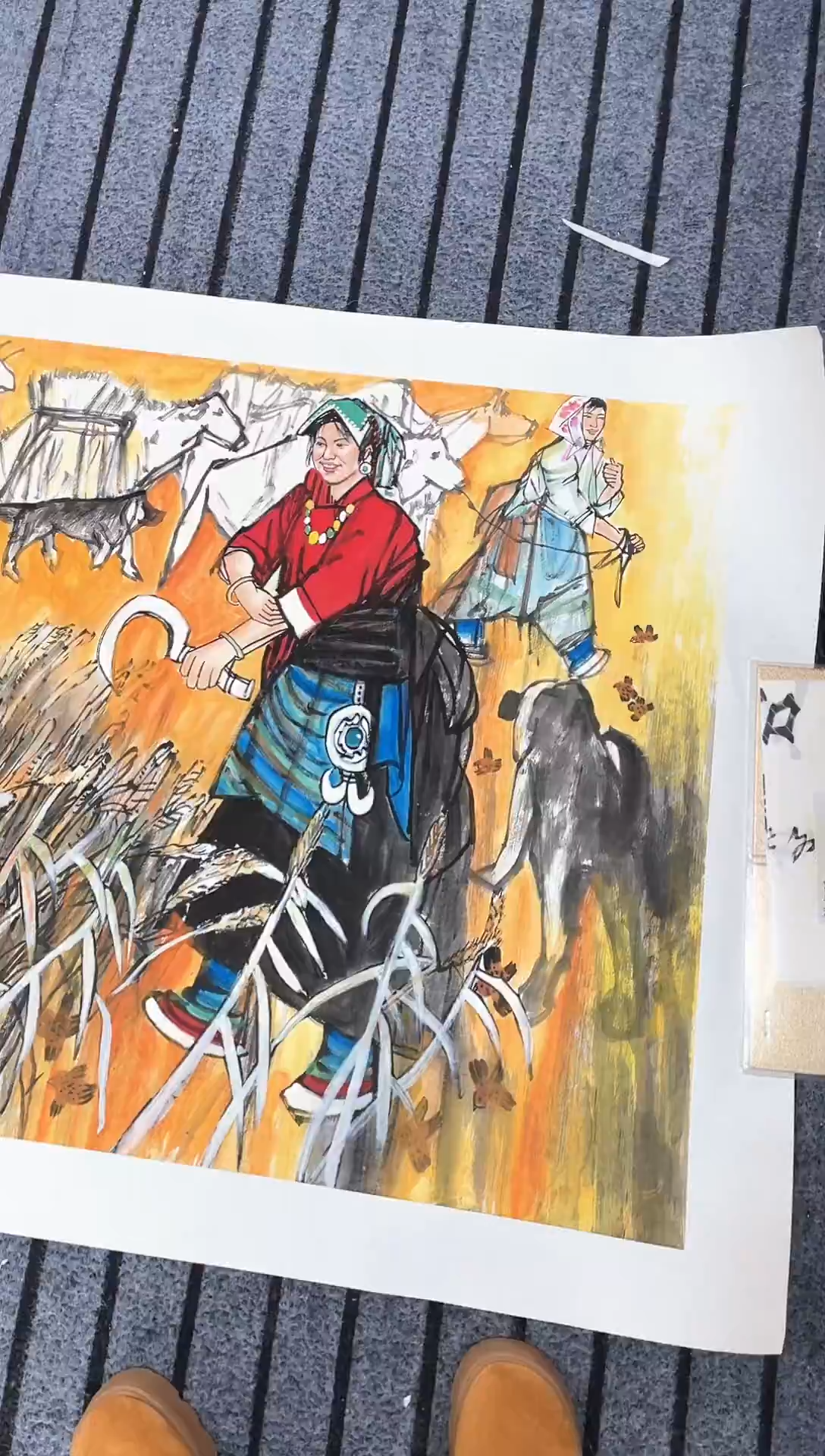 精品国画人物作品