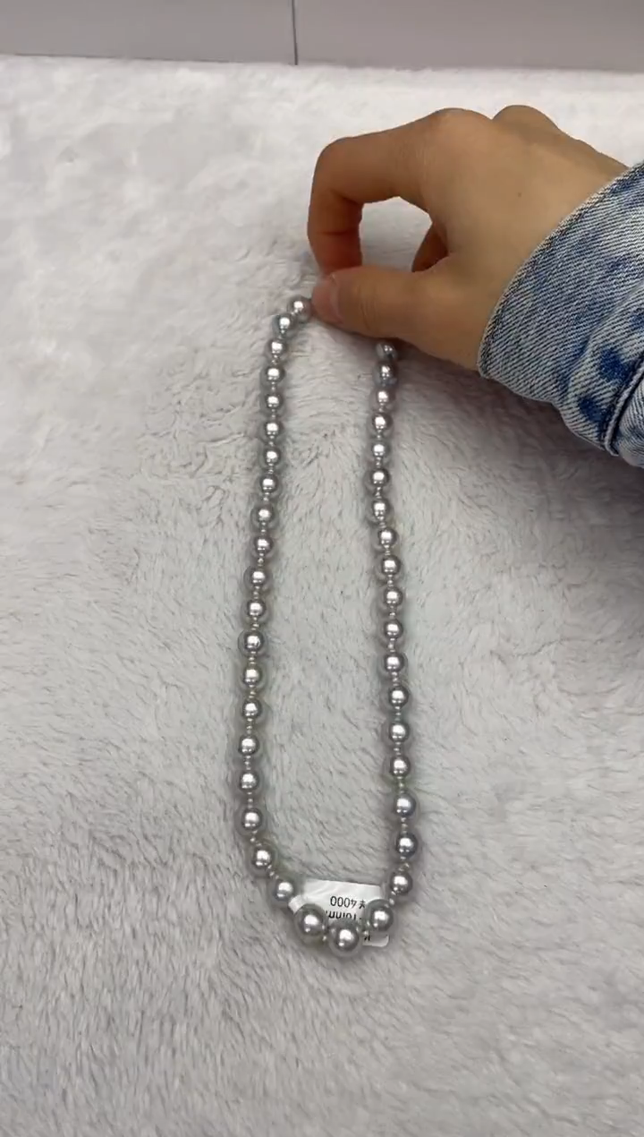 【闪购商品】海水珍珠颈饰未镶嵌AK真多麻9-10mm（多样性发一）
