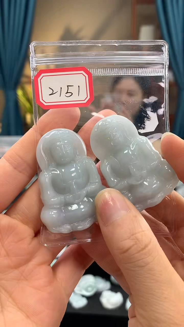 翡翠未镶嵌颈饰观音2151 多样性发一件