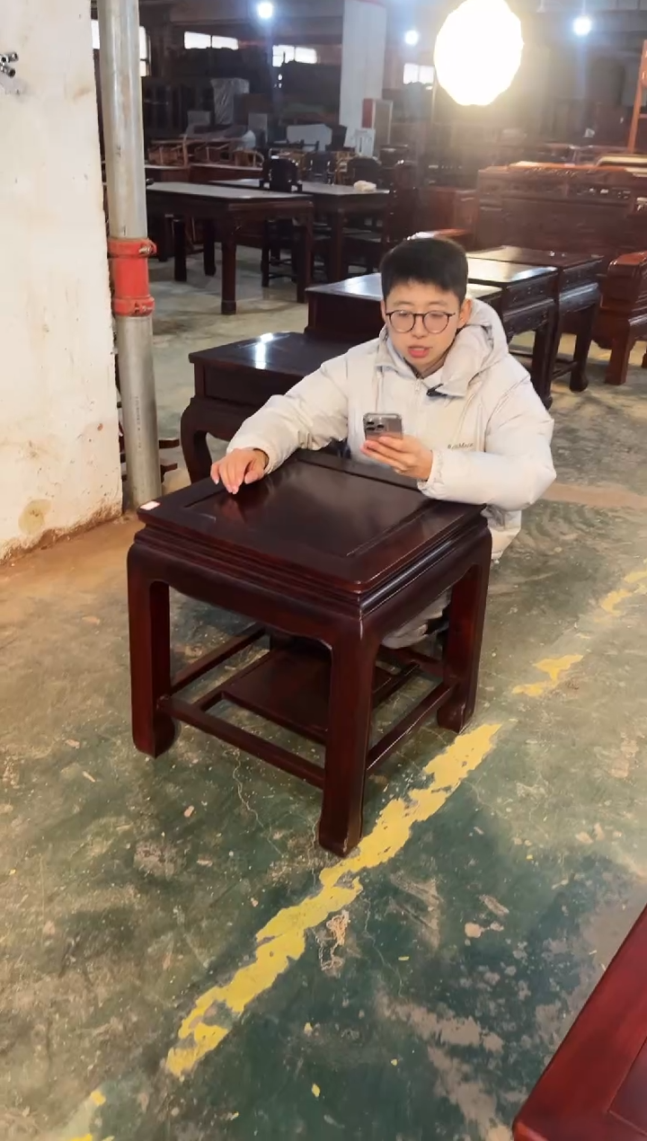 【闪购商品】黑酸枝木类成套家具  黑酸枝角几  J01