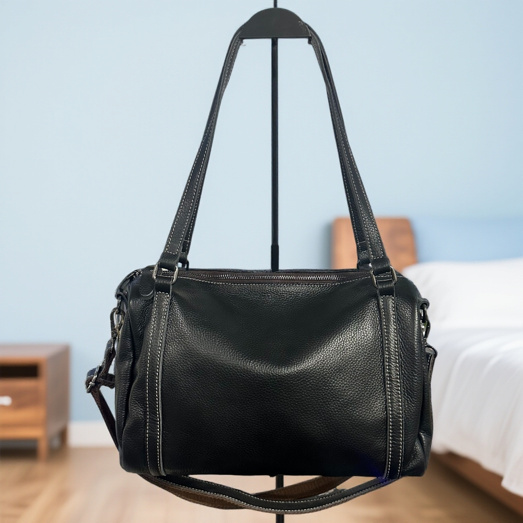 2025秋冬轻奢新款单间斜跨真皮女士包小众 8718#