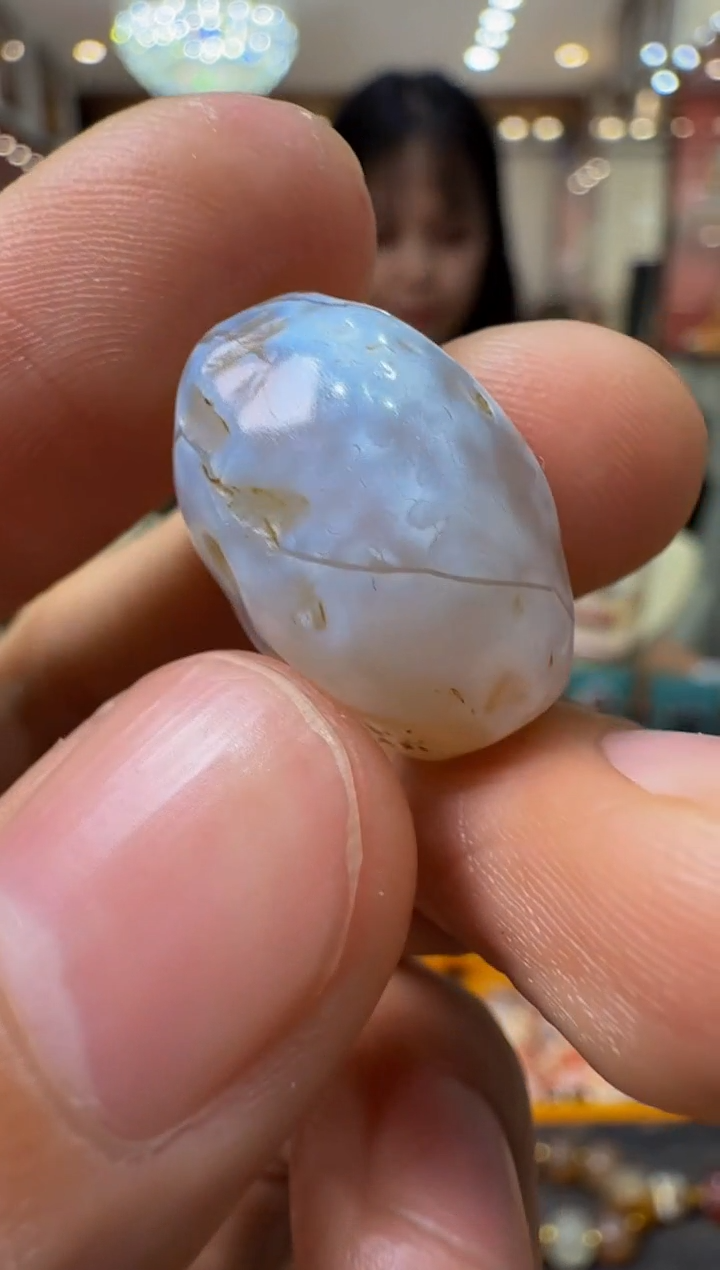 未镶嵌玛瑙/玉髓珠宝奇石荔枝冻橄榄珠