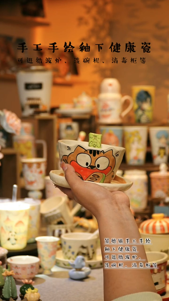 【闪购商品】杯景德镇高温釉下彩&A861