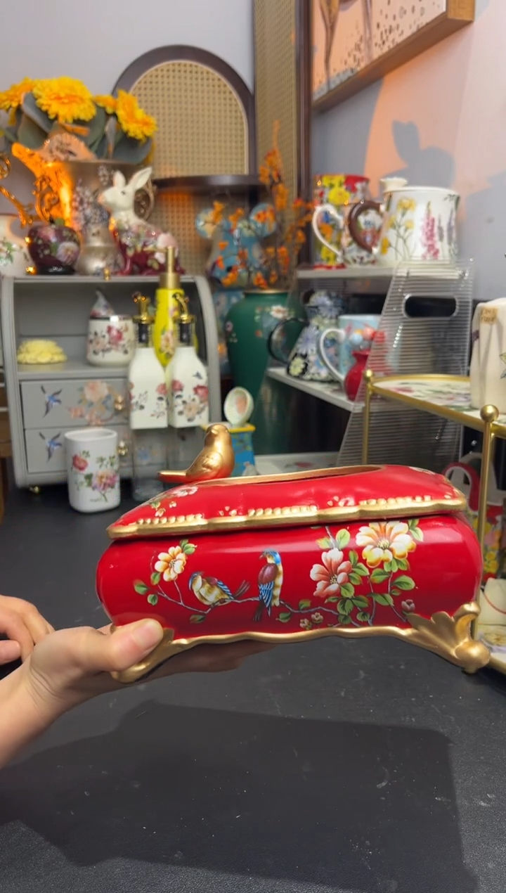 外贸陶瓷家居百货-纸巾盒