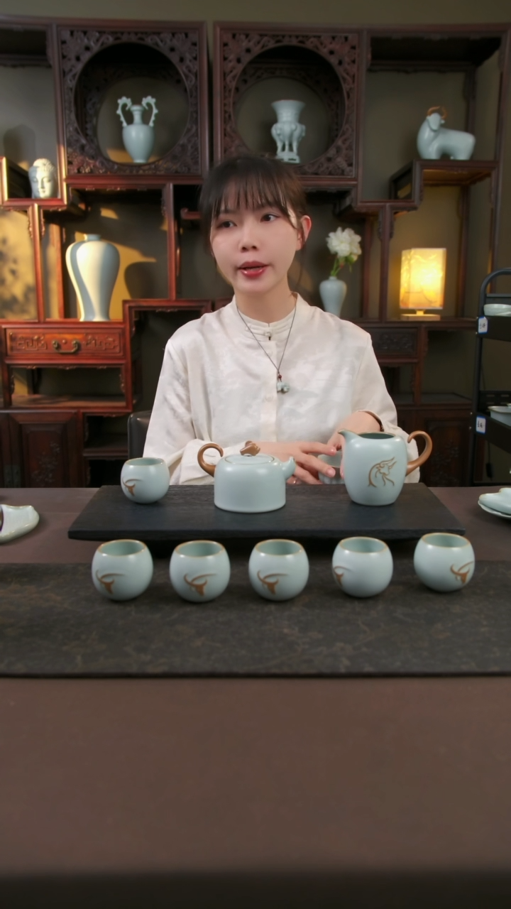 【闪购商品】杯牛转星运8件套（开片工艺）