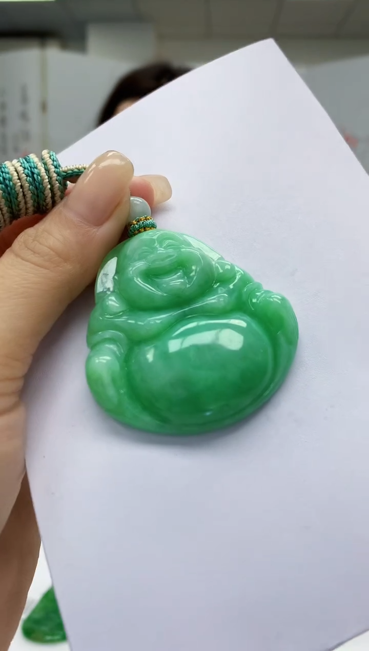 【闪购商品】定制翡翠未镶嵌4829lr-毛货挂件59