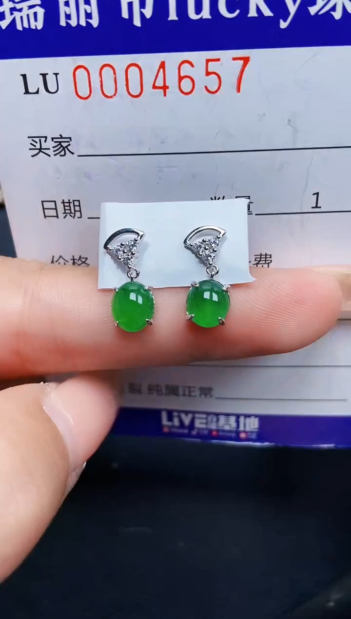 【闪购商品】翡翠颈饰银S925镶嵌4657