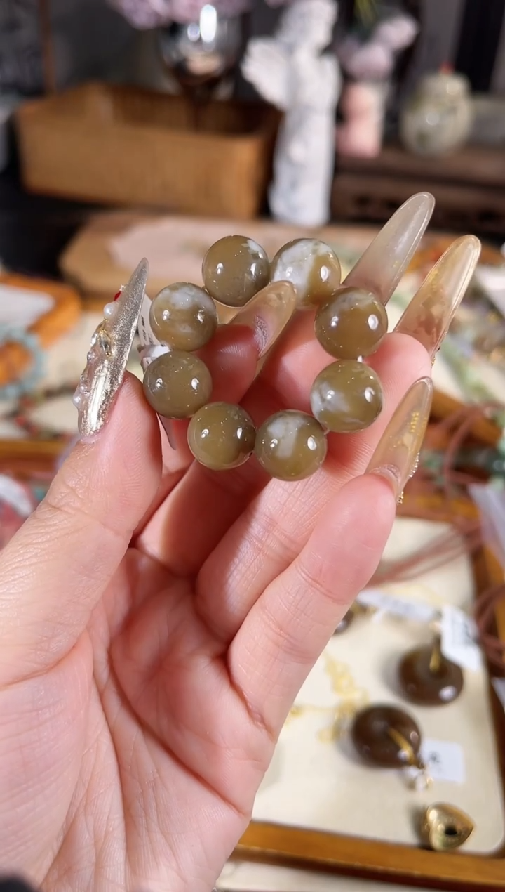 未镶嵌手链和田玉多样性发其一孤品默认微瑕