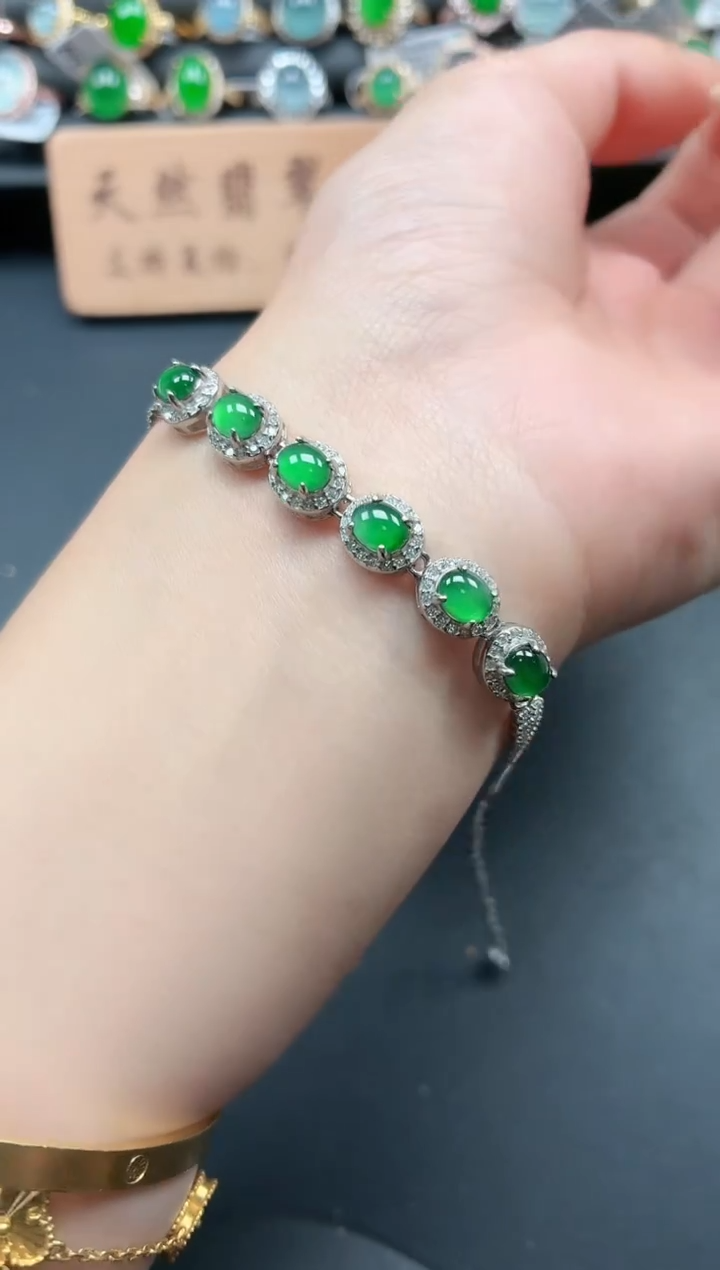 银S925镶嵌戒指翡翠111111