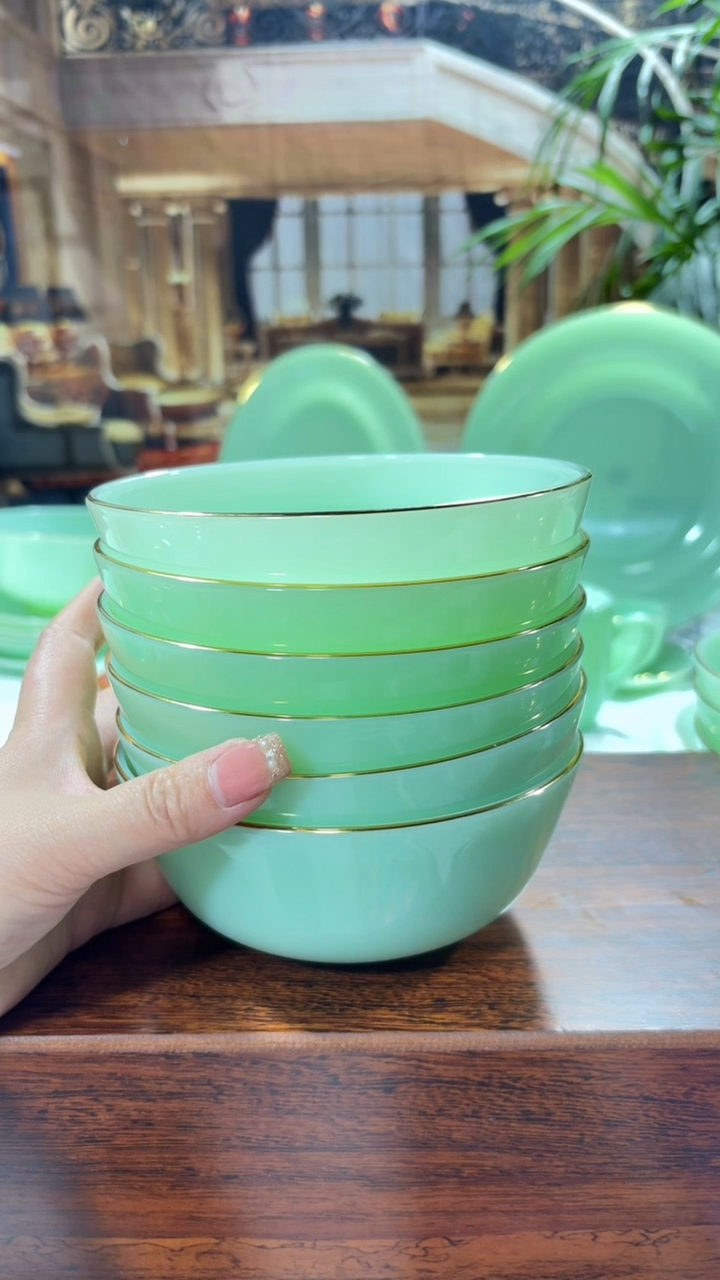 【闪购商品】....5.5英寸玉瓷碗6个口径13.8厘米  