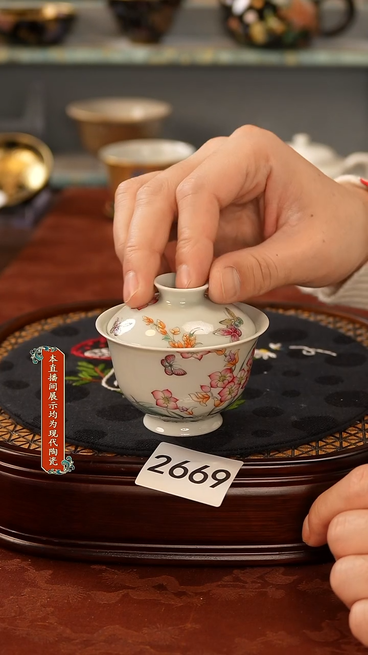 瓷片景德镇手工手绘2669