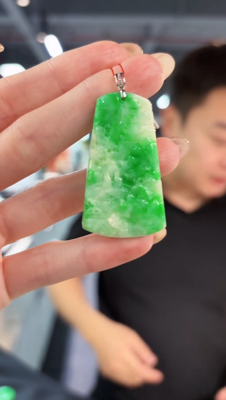 【闪购商品】翡翠颈饰18K金镶嵌缅料A货/支持复检/一件