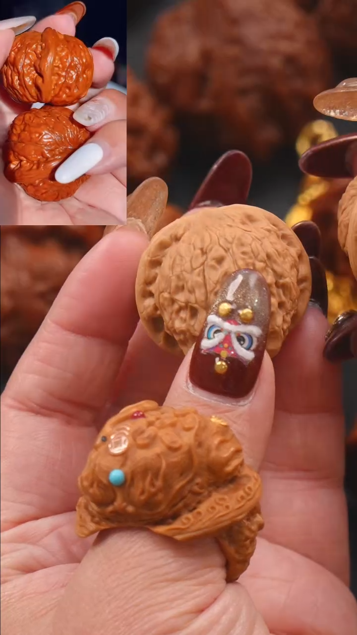 【闪购商品】文玩核桃吊坠35夜明珠