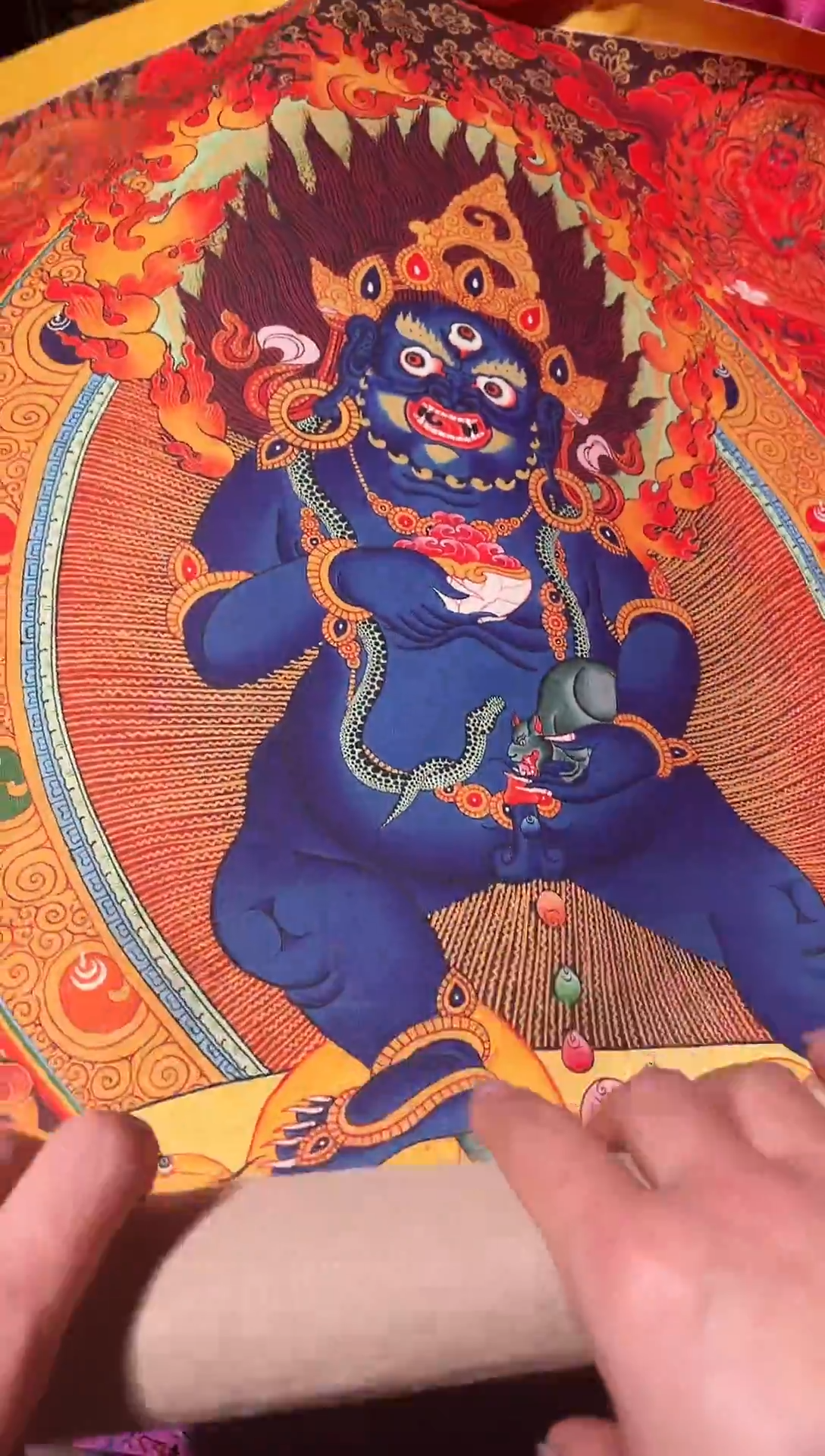 卷轴画卷轴画帅帅的唐卡