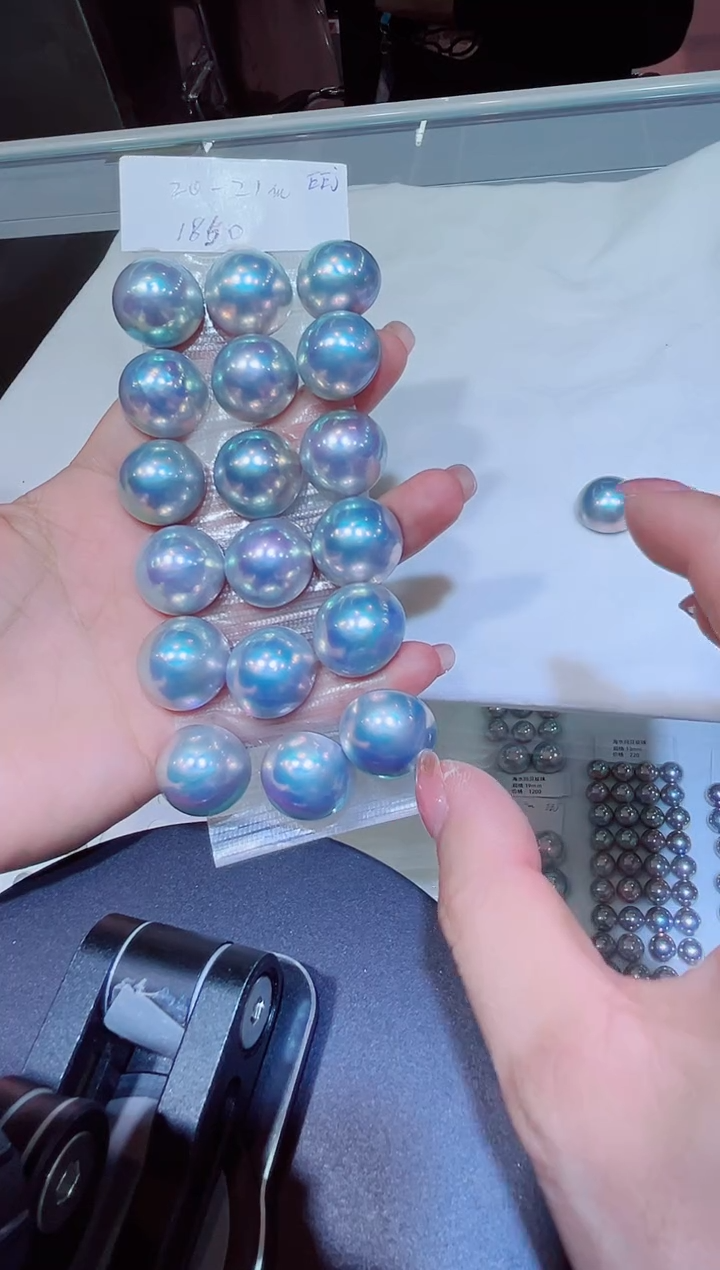 未镶嵌裸珠拼合珍珠（马贝珠）马贝 20 M定99总7992