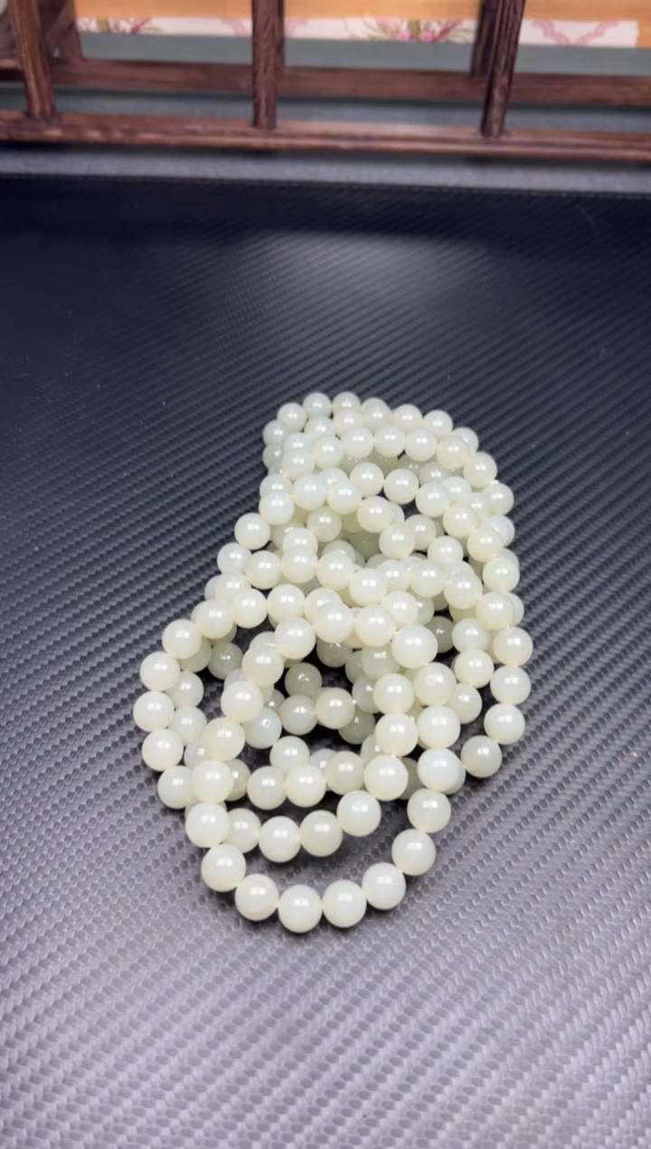 未镶嵌手串和田玉且末微色差近矿卡10P多样性发货拍一发一