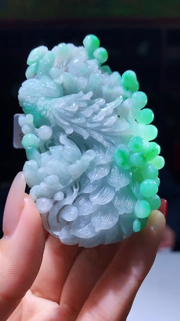 【闪购商品】定制翡翠未镶嵌1049hm-毛货挂件