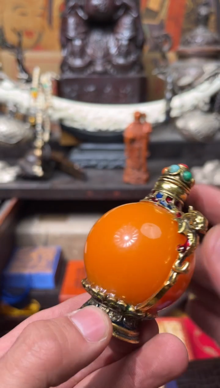 18K金镶嵌蜜蜡裸石134羊羊羊羊羊羊羊羊