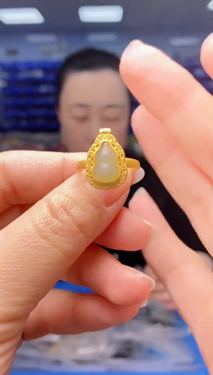 【闪购商品】和田玉戒指银S925镶嵌  JZ2430