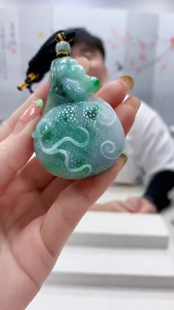 未镶嵌定制翡翠5060ry-毛货挂件12