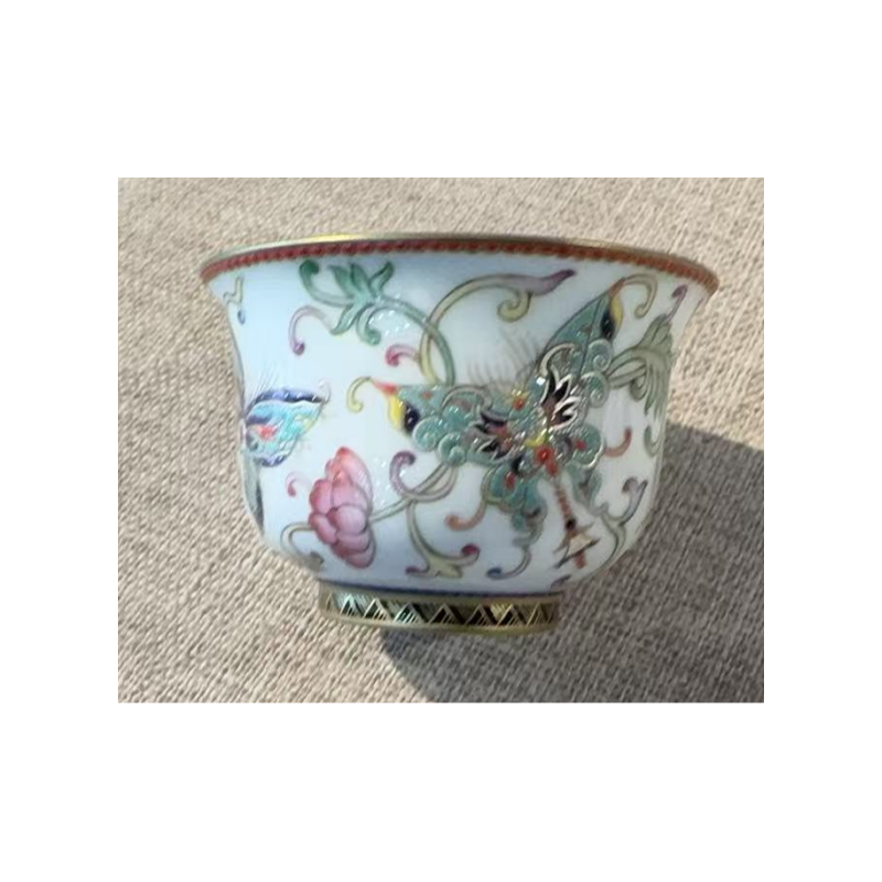 【三山拙垆】珐琅蝴蝶炉式杯（灵玺0256）