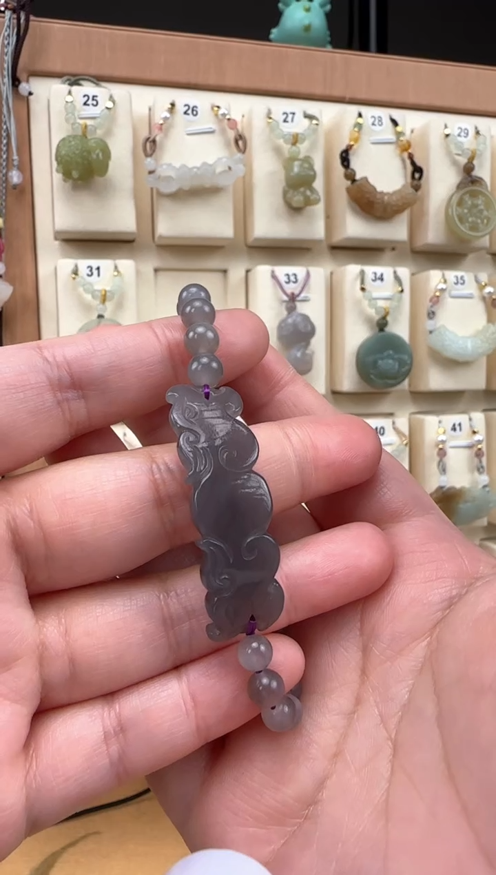 【闪购商品】和田玉手串未镶嵌龙凤手牌