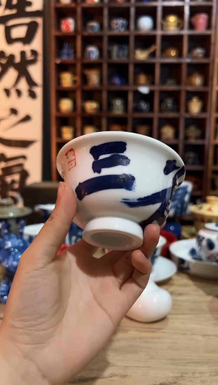 【闪购商品】观云听雨原创手绘茶具