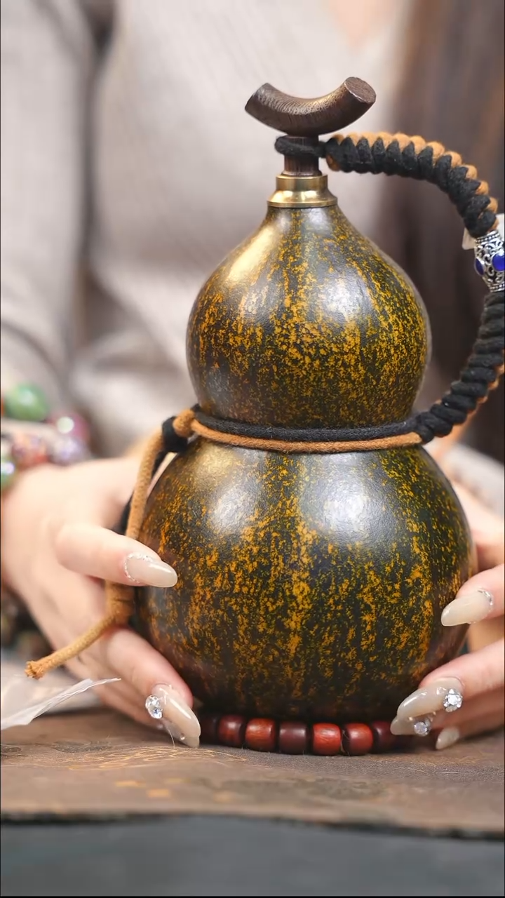 【闪购商品】XQ264大漆酒葫芦不包手串及旋转底座