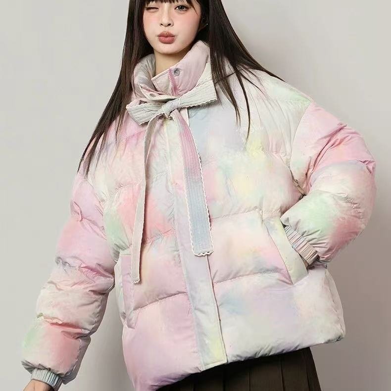 LALABOBO白鸭绒羽绒服25年冬新潮原创巨好看渐变外套LBEC-WSYR13