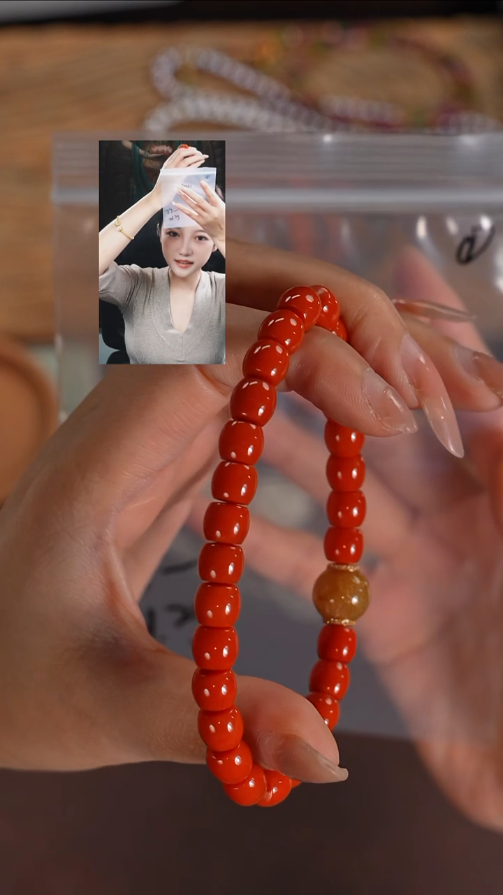 未镶嵌手串南红玛瑙褪***餬若雨臣品质回血
