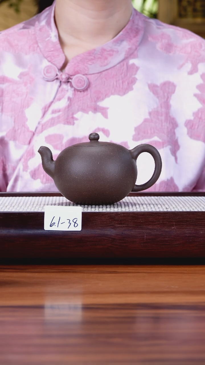 茶壶紫砂6.1-38点搪天青暗肝一粒珠