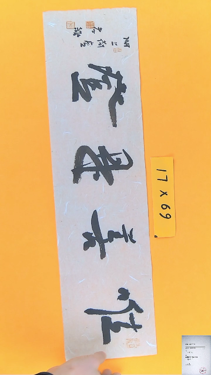 【闪购商品】书法江孝龙书法作品唯善是登17*69