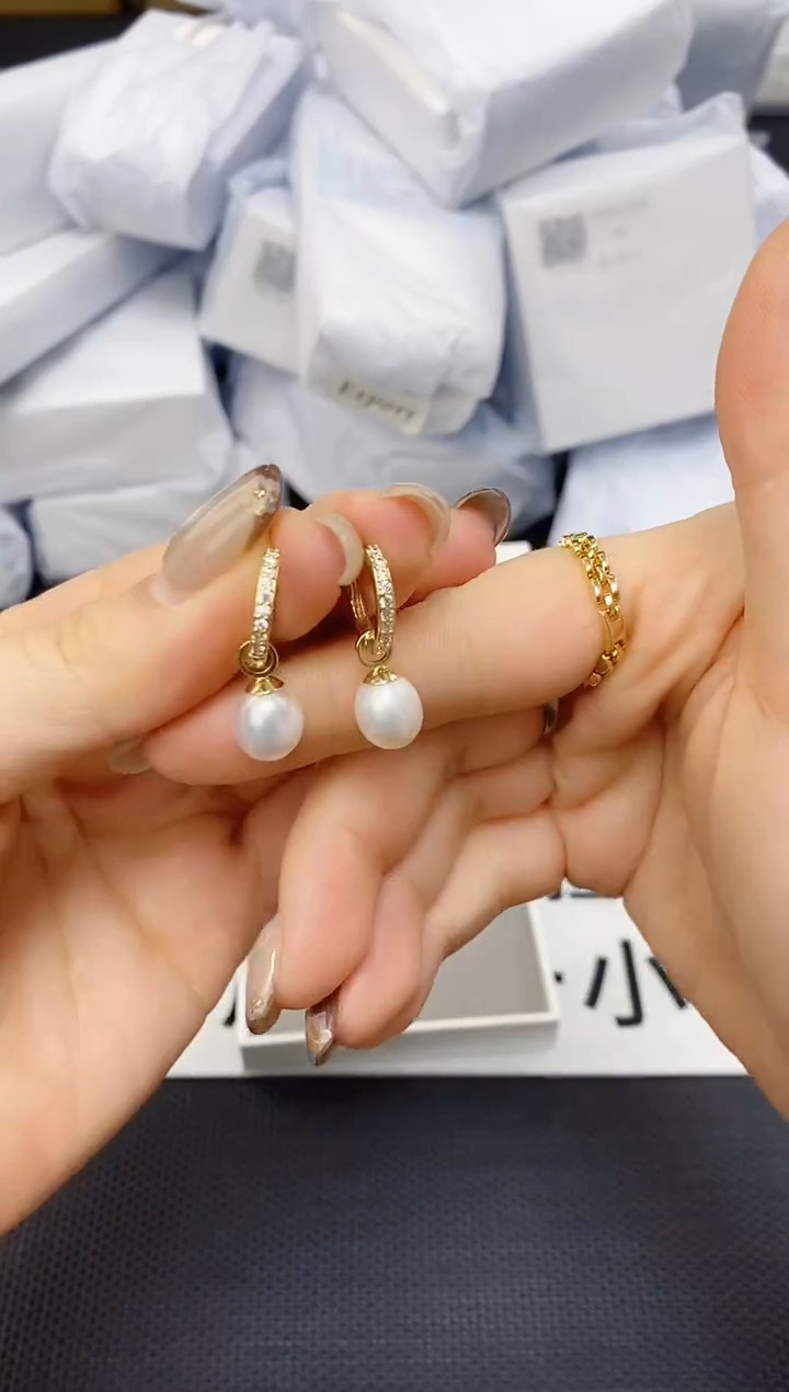 未镶嵌耳饰淡水珍珠ED1043