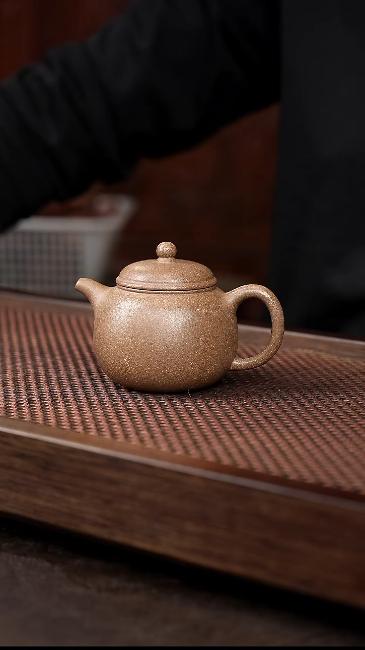 茶壶紫砂芝麻绿小匏尊