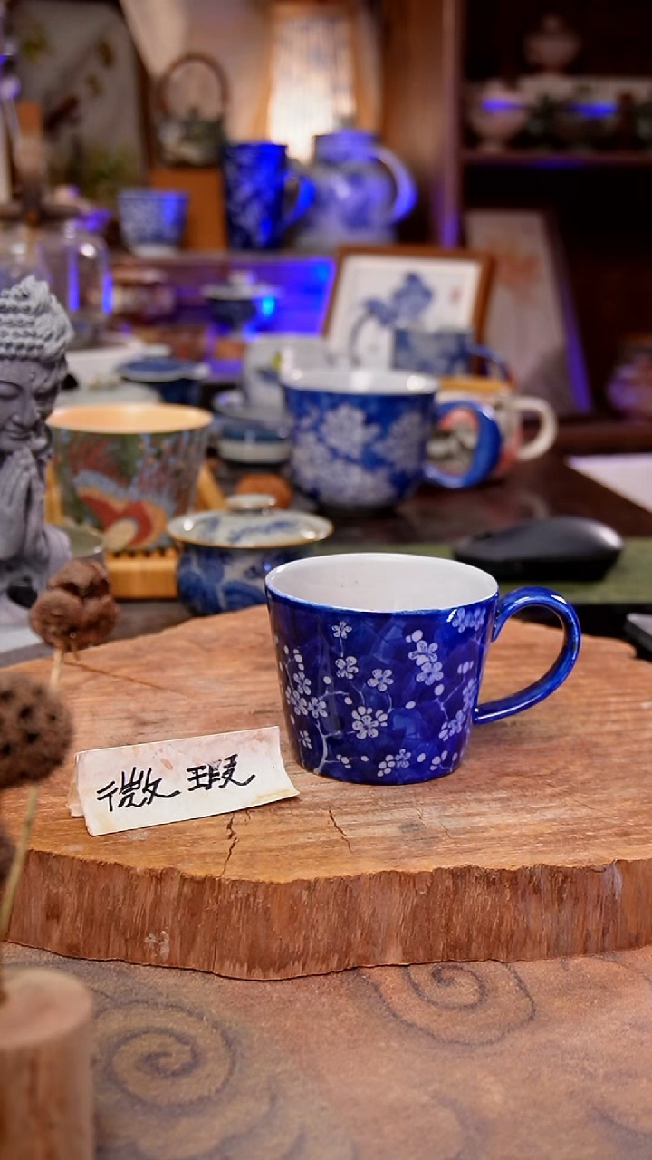 杯子冰梅手工手绘手工手绘