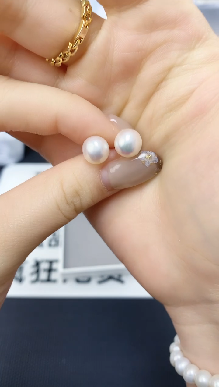 未镶嵌耳饰淡水珍珠ed1070