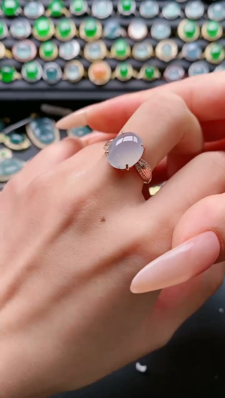 【闪购商品】翡翠戒指银S925镶嵌11111