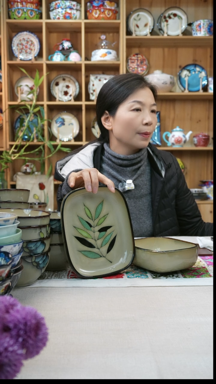 瓷片小可陶瓷两只大小各一只