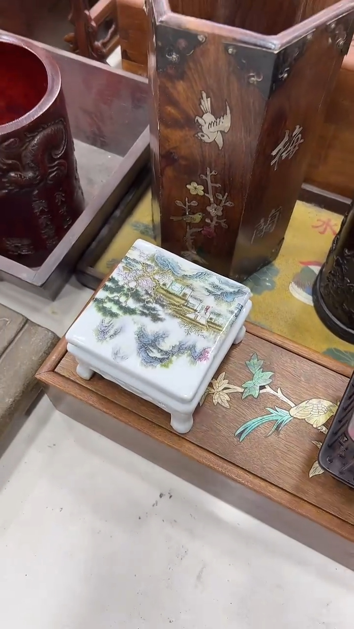 沐头淘摆件雕件 茶托